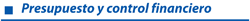 Presupuesto y Control Financiero